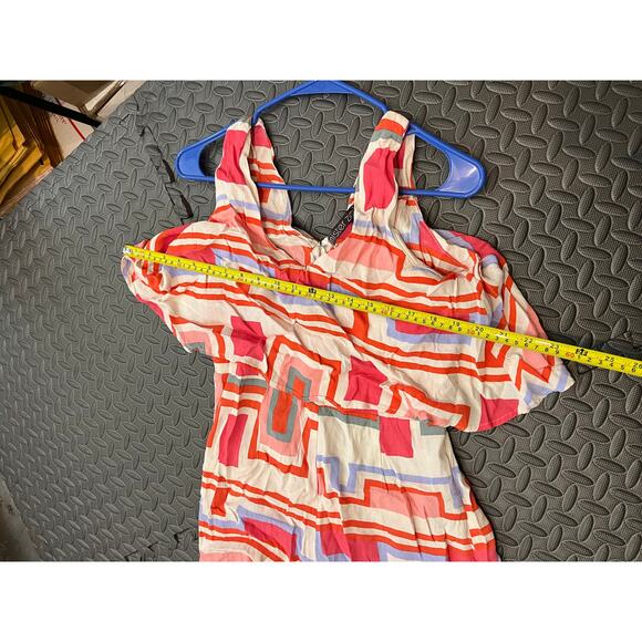 Mister Zimi Clover Jumpsuit Party Print Sleeveless‎ Wide Leg Size 10 Preowned - Picture 5 of 10